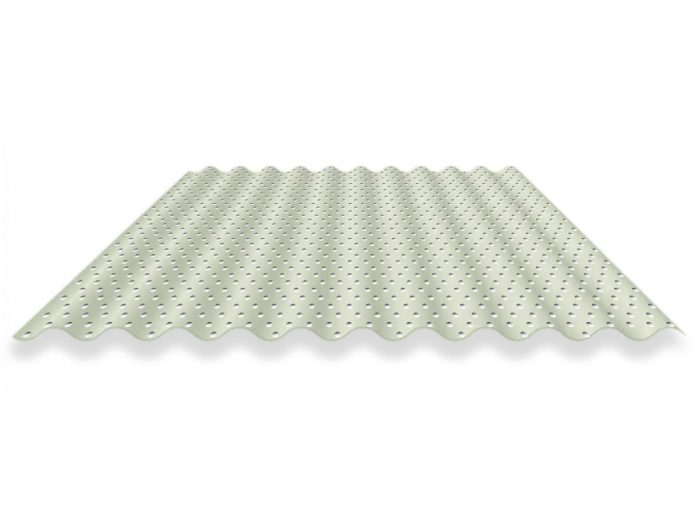 Corrugated Perforated Acoustic Pattern 0.42BMT Colorbond (Off White Only)